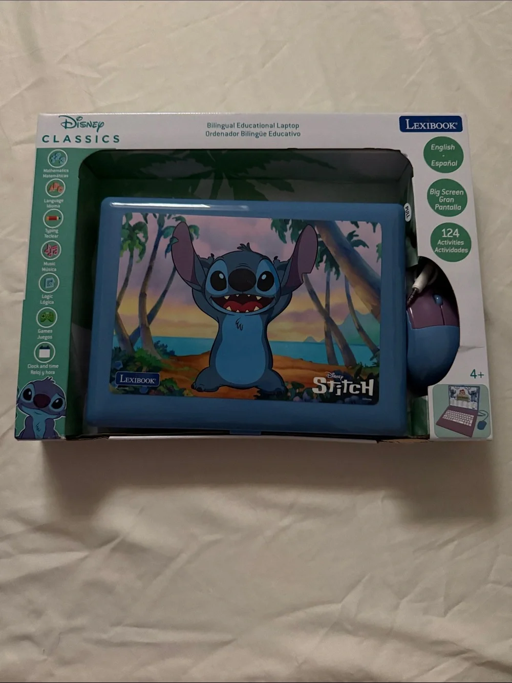 Disney Stitch Educational Tablet — Blue and Purple Accents